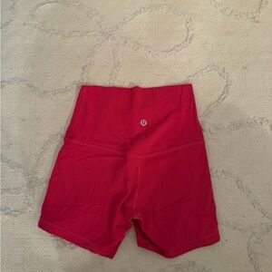 lululemon align 4 inch biker shorts hot pink